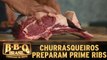 Churrasqueiros preparam Prime Rib na Prova Individual