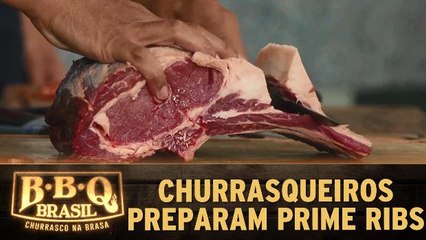 Churrasqueiros preparam Prime Rib na Prova Individual