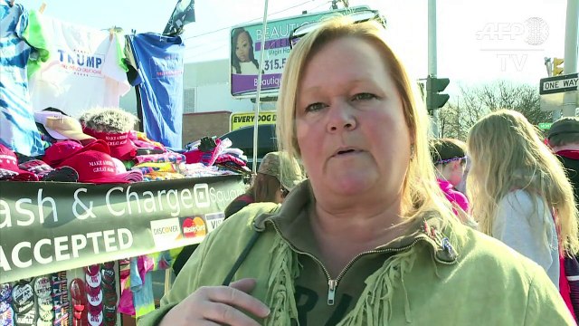 Trump supporters gather for rally in Syracuse, New York