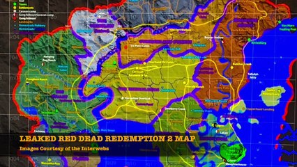 LEAKED! Red Dead Redemption 2 Map (with Comparisons to Original)