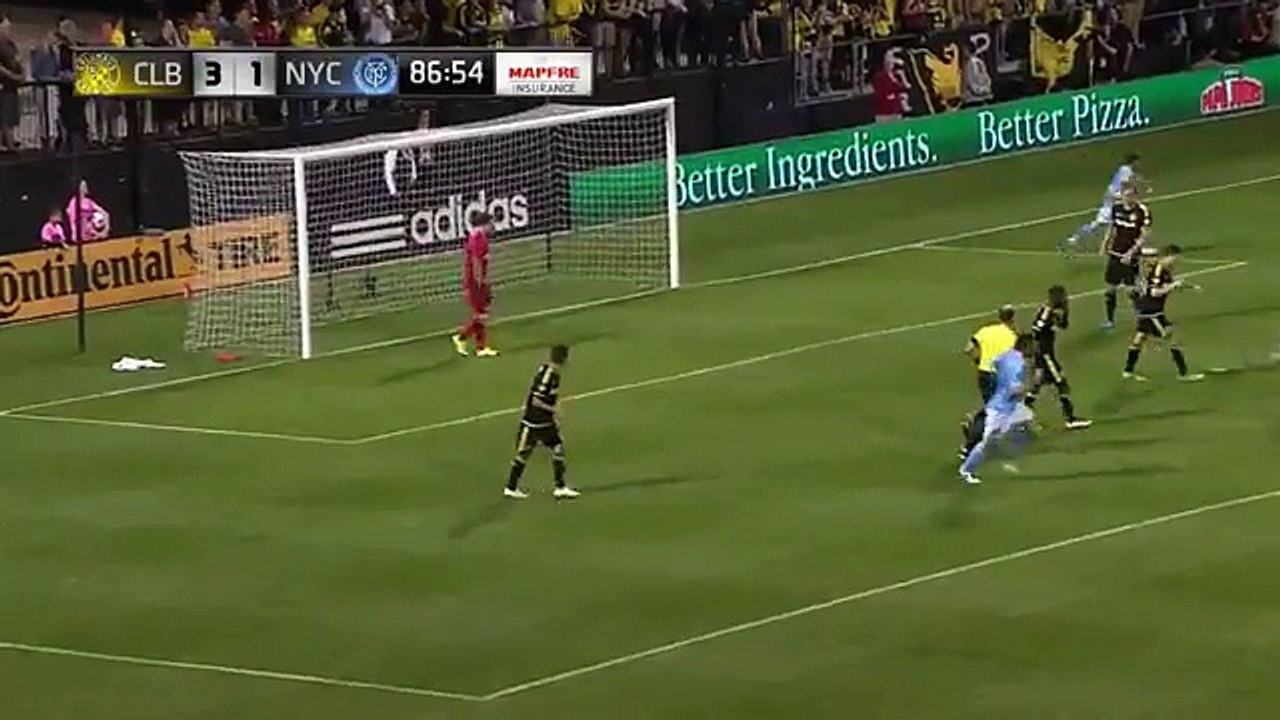 David Villa 2nd  Goal HD - Columbus Crew SC 3-2 New York City FC  - 16-04-2016 MLS
