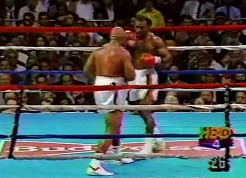 Combat de championnat du monde des Poids Lours de Boxe anglaise 1991.