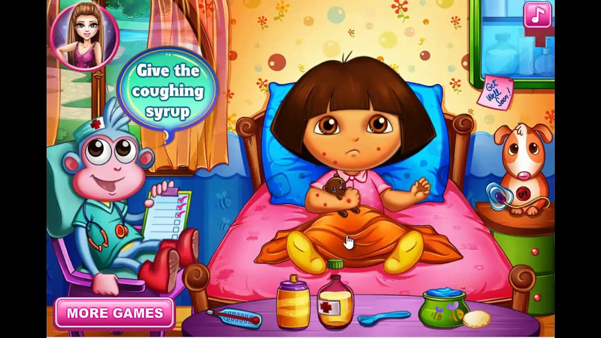 Dora Bee Sting Doctor Online Game Dora Game Kids Game Girl Game