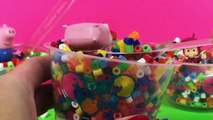 Rainbow Dippin' Dots Surprise Toys Hello Kitty Peppa Pig Masha i Medved Toy Videos Part 7