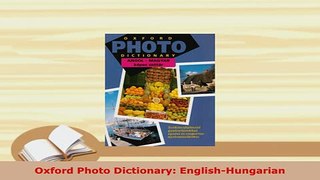 PDF  Oxford Photo Dictionary EnglishHungarian Read Online