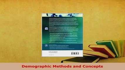 Download  Demographic Methods and Concepts Free Books