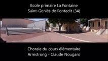 Armstrong (Claude Nougaro) - chorale CE - Ecole primaire La Fontaine - St Genies de Fontedit