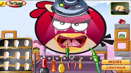 Vietchannel Angry Birds Dentist Game _ Chim Angry Bird đi khám răng_fun games  for kids free all online