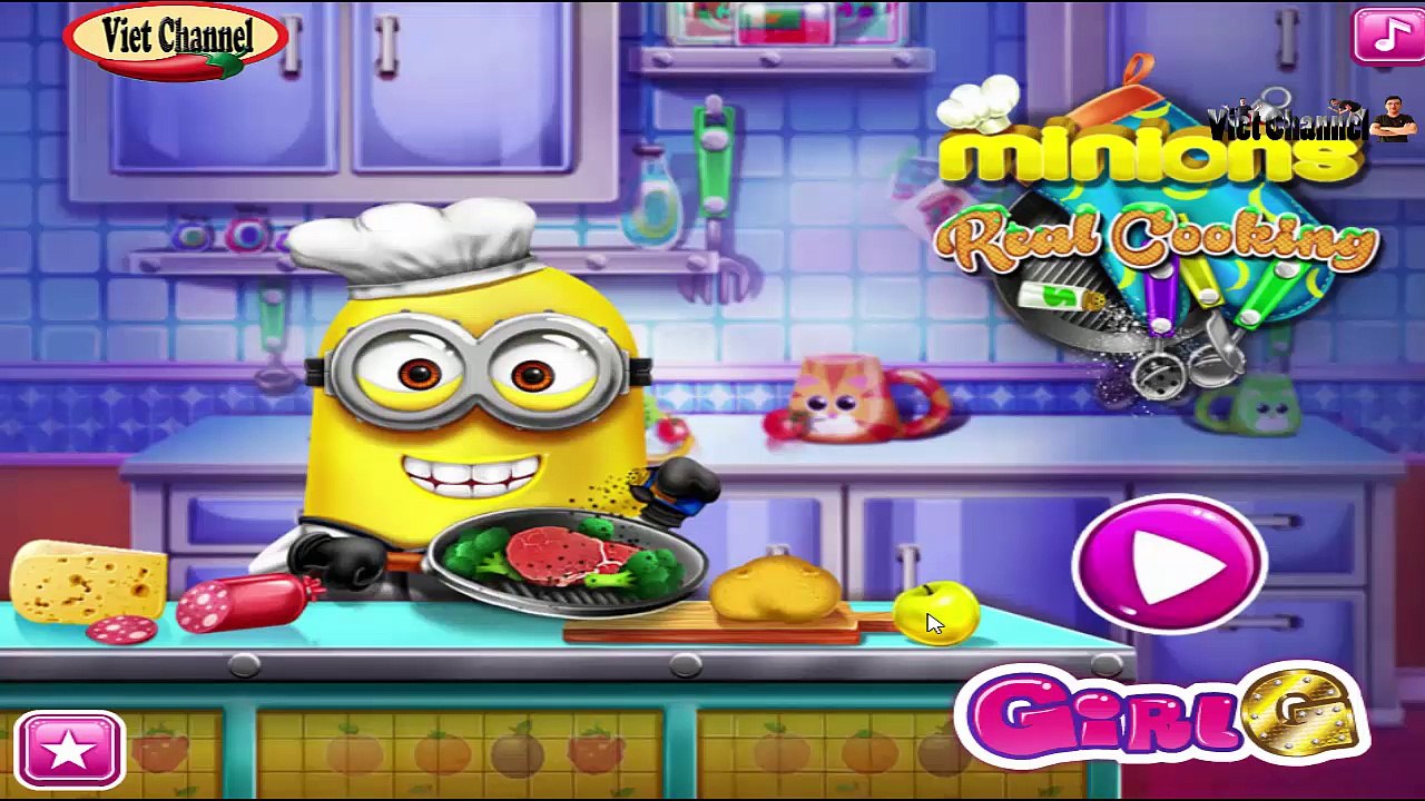 Vietchannel Minions Real Cooking Game _ fun games  for kids free all online