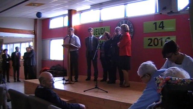 01 Discours lors de l'inauguration de la fin des travaux au centre hospitalier de Nontron