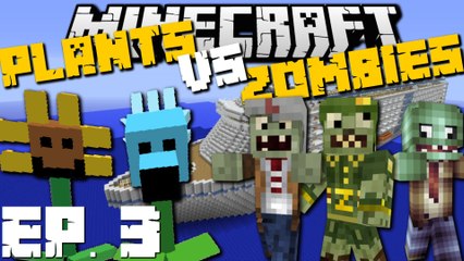 Minecraft: PLANT VS ZOMBIES MOD (Cruise Ship Special Edition) Mod Survival Game Ep 3