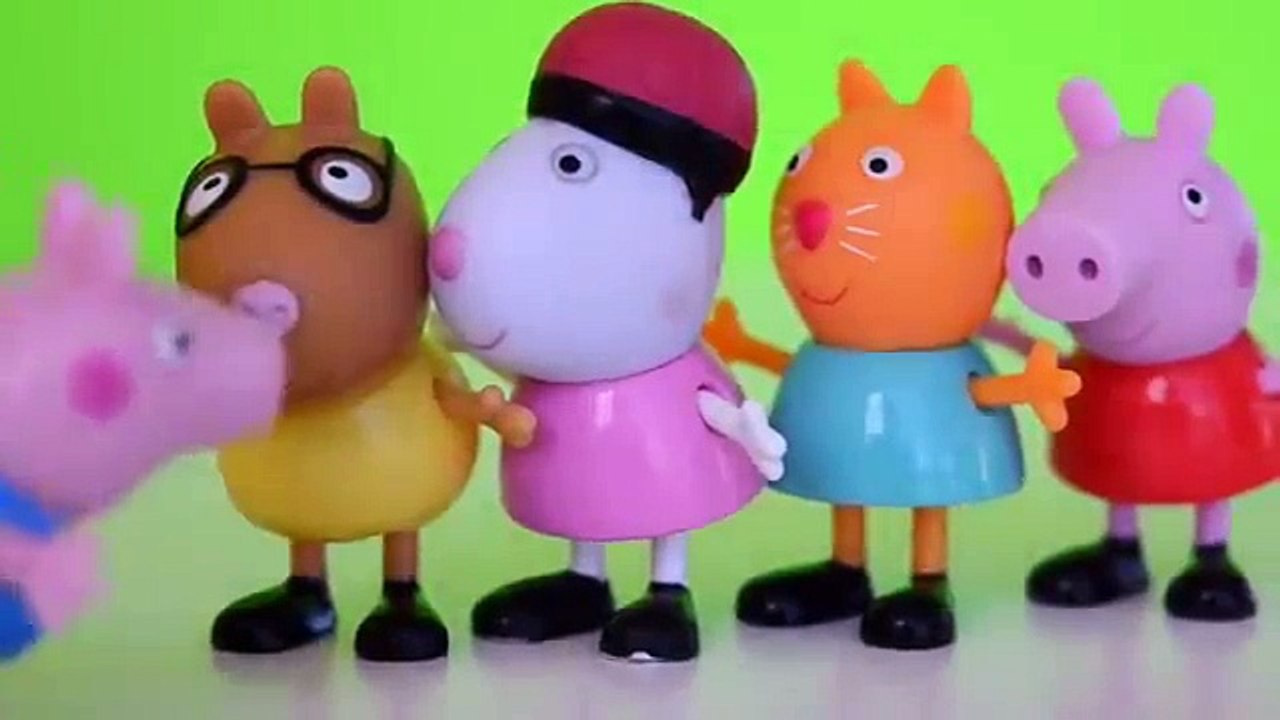 Pig George Familia Peppa Pig dormindo com Amigos Completo em Portugues