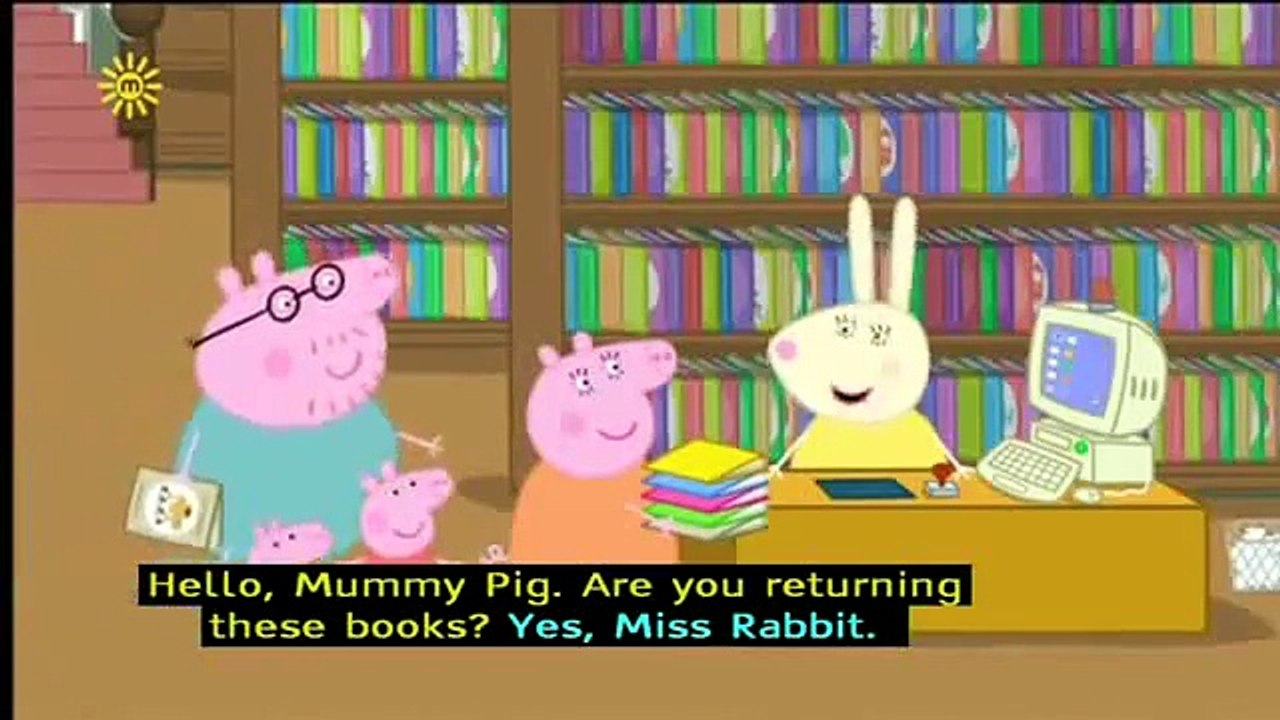 Peppa Pig (Series 3) - The Library (with subtitles) 3