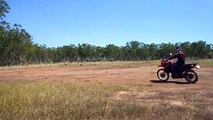 Dirt drifting on My 2009 KLR650 with Staintune exhaust