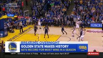 Golden State Warriors Break NBA Record With Historic Win