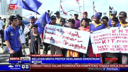 Aksi Protes Ratusan Nelayan Reklamasi Teluk Jakarta