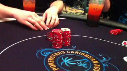 Drunk poker player tries to play cash game at PCA Bahamas 20111