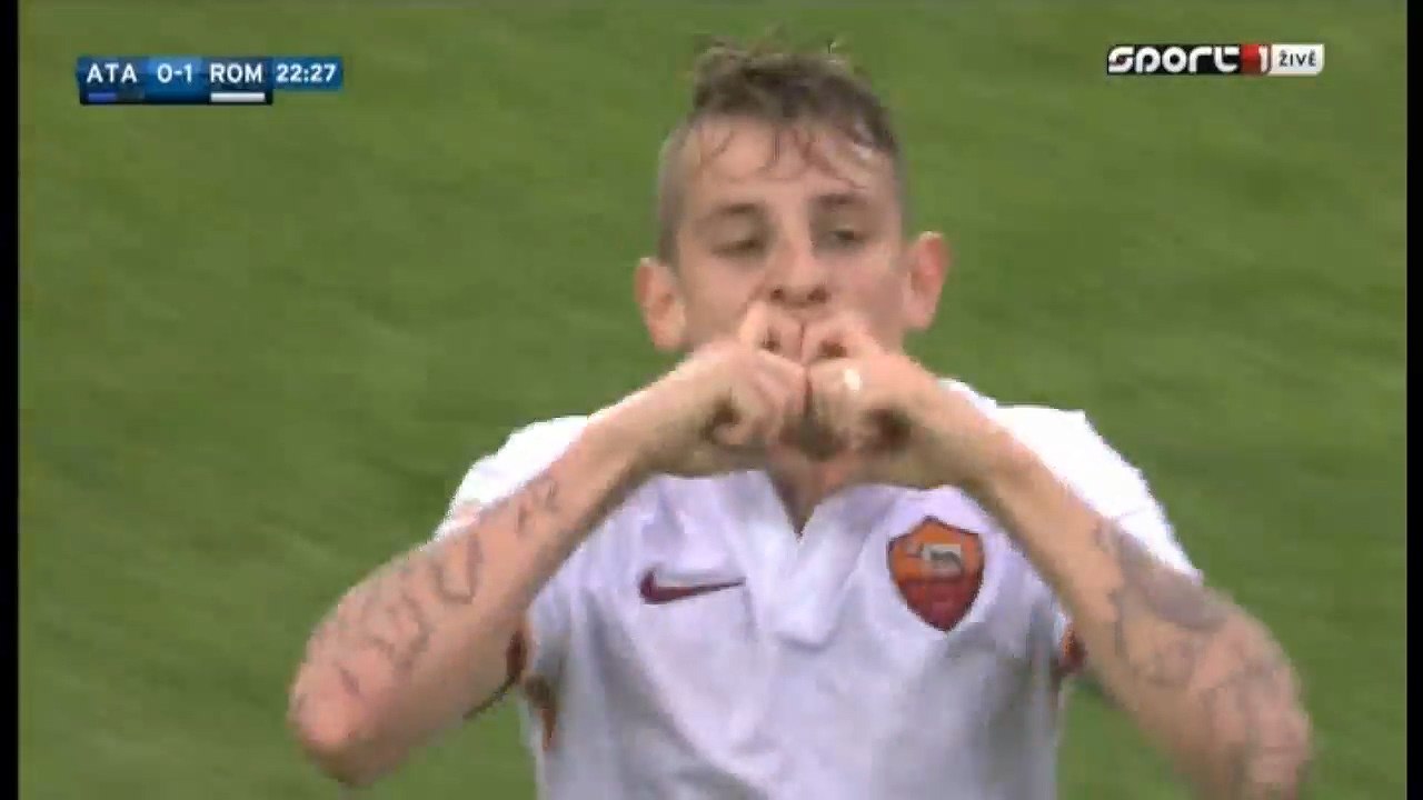 0-1 Lucas Digne Amazing Goal - Atalanta 0 - 1 AS Roma Serie A 17.04.2016 HD