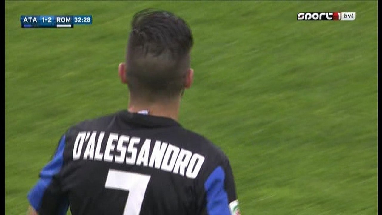 Marco D'Alessandro 1:2 HD - Atalanta 1 - 2 AS Roma Serie A 17.04.2016 HD
