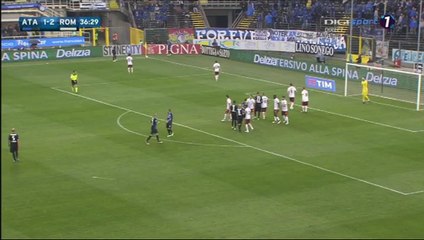 2:2 Marco Borriello Goal - Atalanta vs AS Roma - 17.04.2016 HD