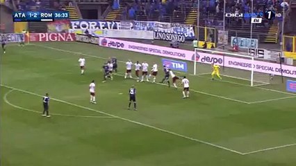 Marco Borriello Goal HD - Atalanta 2-2 AS Roma - 17-04-2016