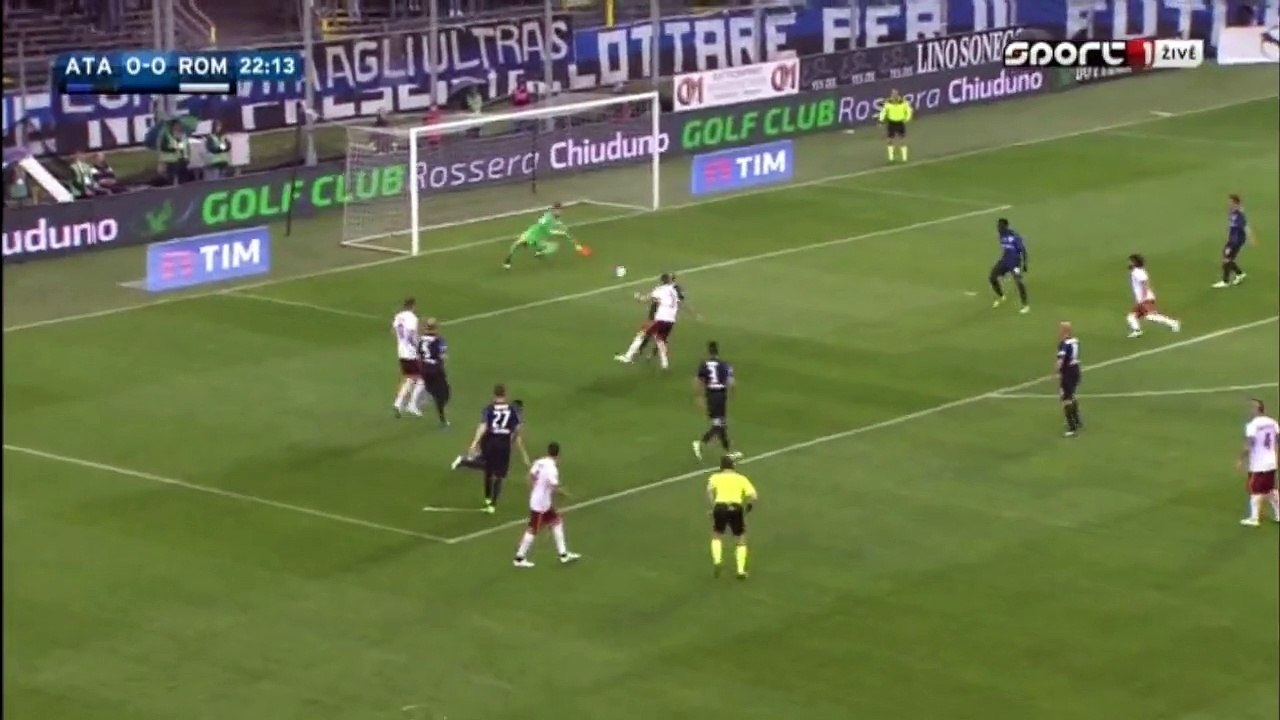 0-1 Lucas Digne Amazing Goal - Atalanta 0 - 1 AS Roma Serie A 17.04.2016 HD
