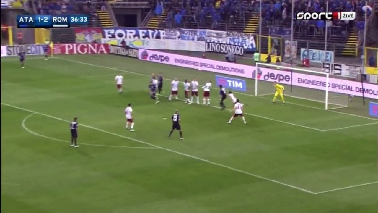Marco Borriello 2_2 Goal HD - Atalanta 2- 2 AS Roma Serie A 17.04.2016 HD