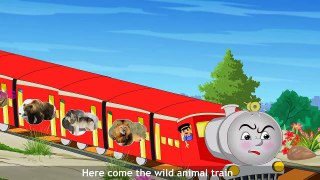 Educational Wild Animal Train Cartoon For Children | 2015  Best Animation Rhymes in 3d