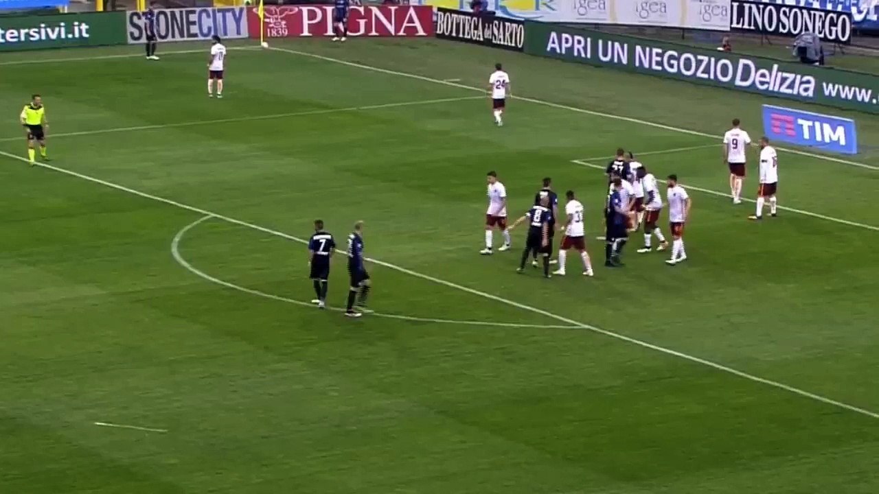 Atalanta vs AS Roma 2-2 Marco Borriello Goal  17-04-2016 HD