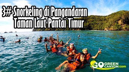 Snorkeling di Taman Laut Pangandaran