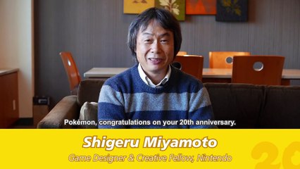 #Pokemon20- Nintendo's Shigeru Miyamoto
