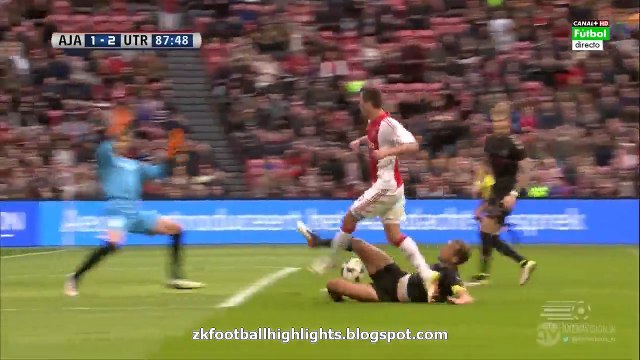 Arkadiusz Milik 2:2 Incredible Penalty Goal - Ajax Amsterdam 2 -20 Utrecht 17.04.2016 HD
