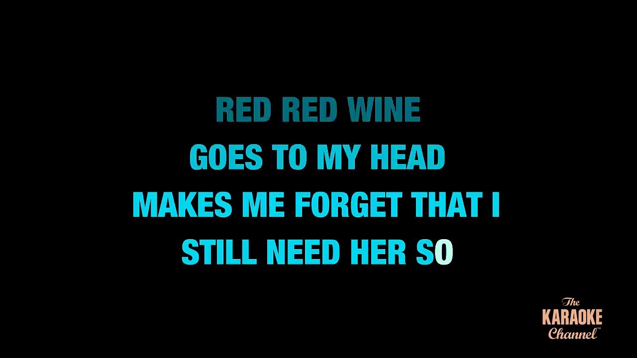 Red Red Wine in the Style of UB40 karaoke video with lyrics (no lead vocal)