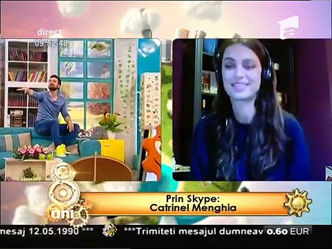 Dani Oțil și Catrinel Menghia, flirt în direct ”Ne vedem la București”