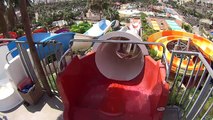 The RED Water Slide at Aqualand