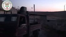 ريف حلب حندرات استهداف تجمعات لقوات النظام على يد الجيش الحر 8 10 2014