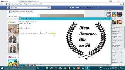 Increase likes FB photos... + Proof | | 100 % Working