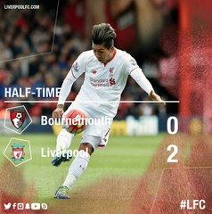 Cuplikan Gol Babak Pertama HD Bournemouth 0 2 Liverpool 2016