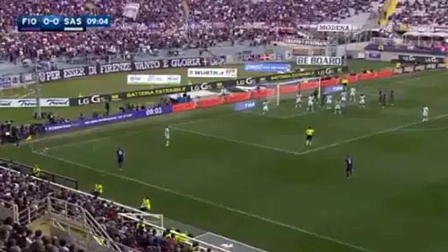 1st Half Goals - Fiorentina 1-0 Sassuolo Serie A 17-04-2016