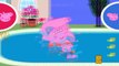 Peppa pig and george pig go swimming with Daddy Pig  Mummy Pig  Peppa Pig Swimming Race ✫ ✫