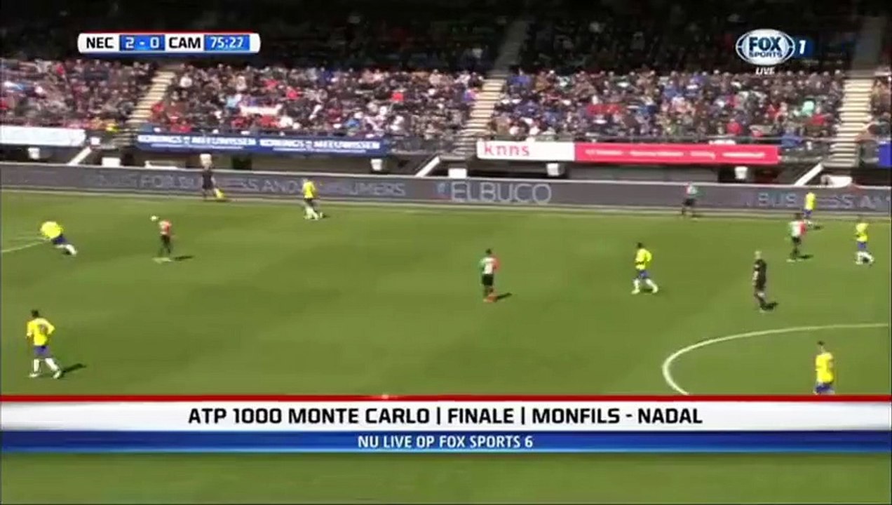 Jerge Hoefdraad Goal - NEC Nijmegen 2-1 Cambuur 17.04.2016 HD