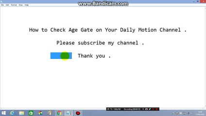 How to Check Age Gate on Your Daily Motion Channel