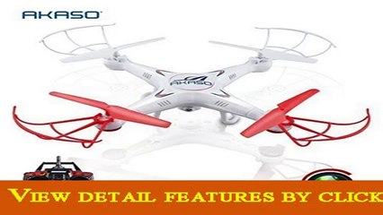 AKASO X5C 4CH 24GHz 6Axis RC Quadcopter with HD Camera Gyro Headless 360degree 3D Rolling Mode 2 RTF