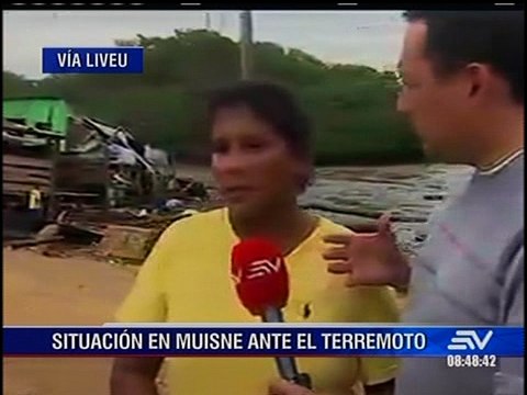 Testimonios del sismo en Muisne