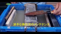 Un maître Japonais transorme un couteau rouillé en neuf !