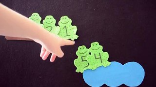 Five Little Speckled Frogs - Felt Board Activity