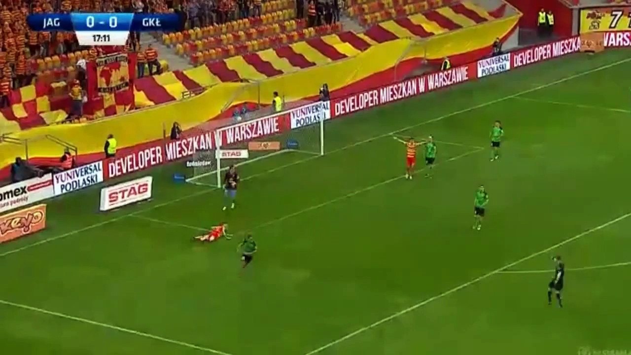 Jagiellonia Białystok 2-0 Górnik Łęczna bramki  All goals 17-04-2016 HD