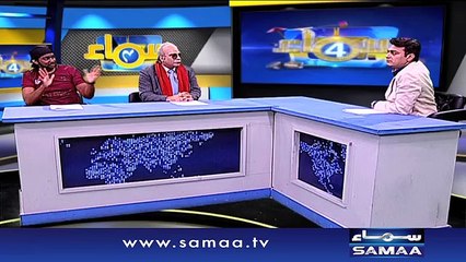 Gayle VS Najam Sethi - Samaa Chaar – 17 April 2016