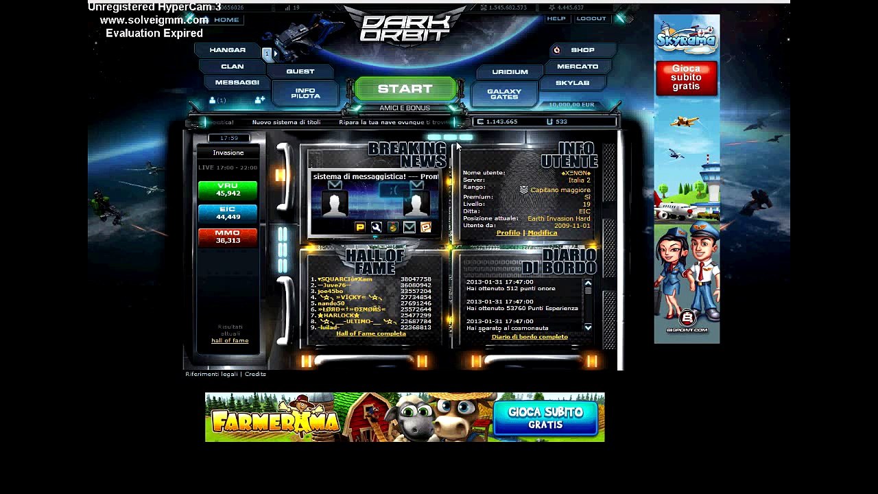 Vendo Account Darkorbit