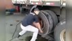 How to fast change tire on a truck
